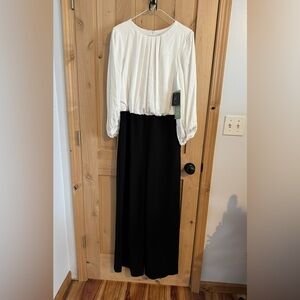 Elegant Black and White Jumpsuit